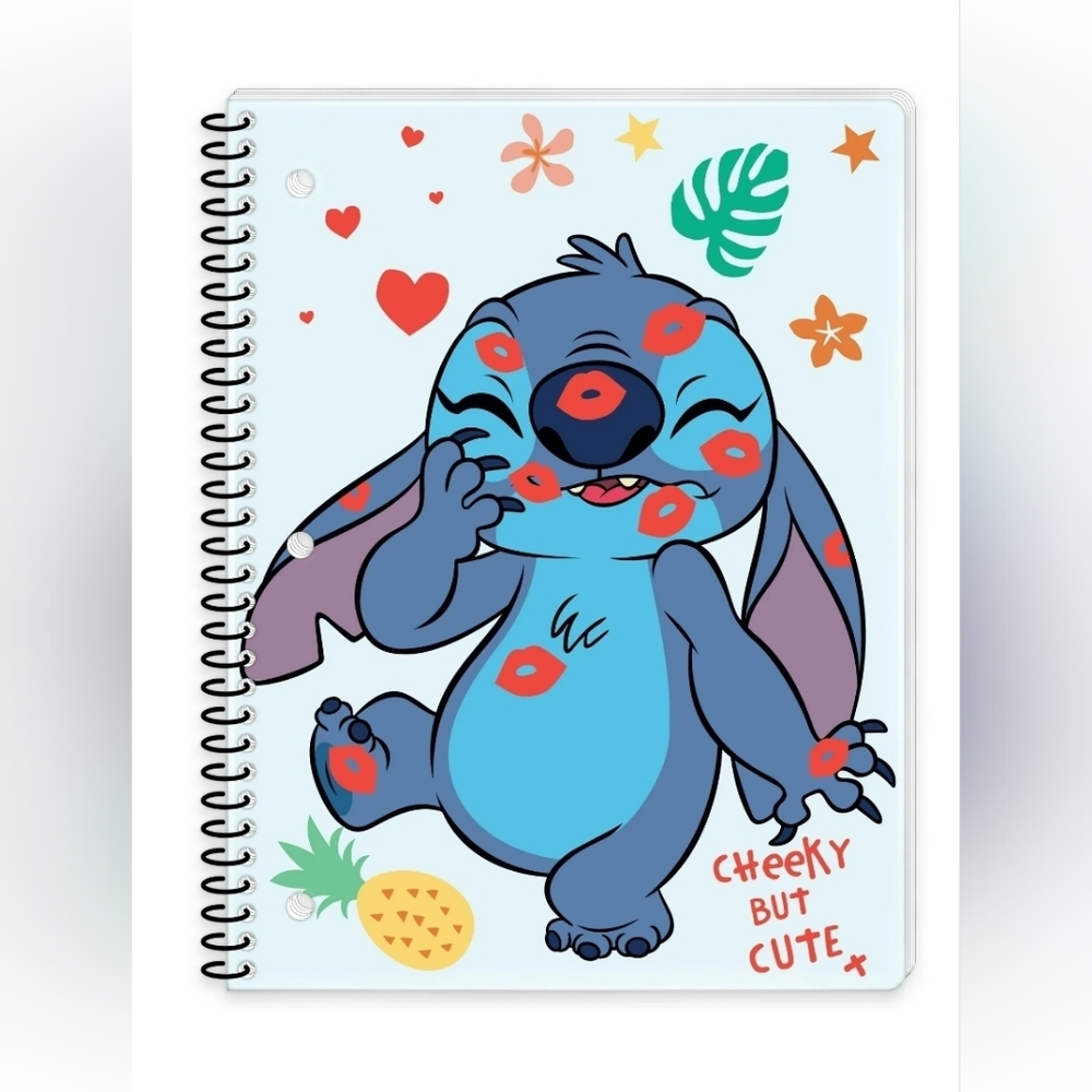 Disney Stitch 1-Subject Spiral Notebook, Wide Ruled, 80 Sheets New
